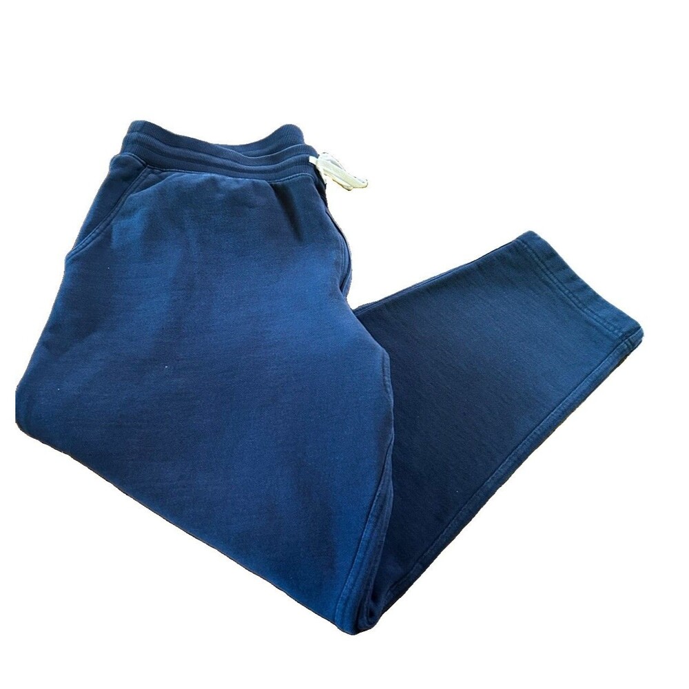 Duluth Trading Heavy Cotton Sweatpants XL x 34 (39x28.5) Relaxed Fit Navy Blue
